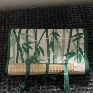 Avon Bamboo Print Beach Mat - Green and Tan